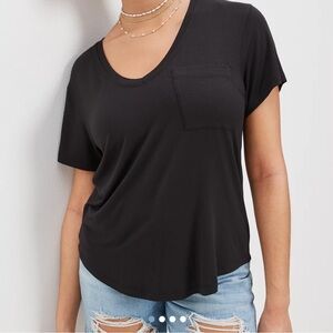 American Eagle soft and sexy - Black Short Sleeve Tee